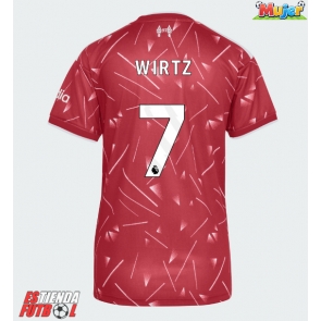 Liverpool Florian Wirtz #7 Primera Equipación Mujer 2026-27 Manga Corta